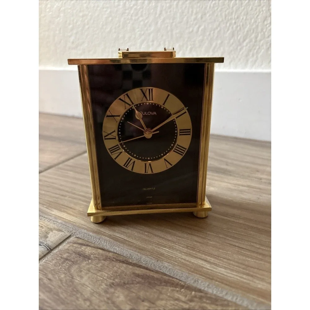 Bulova Quartz Standing Desk Clock Approximately 5